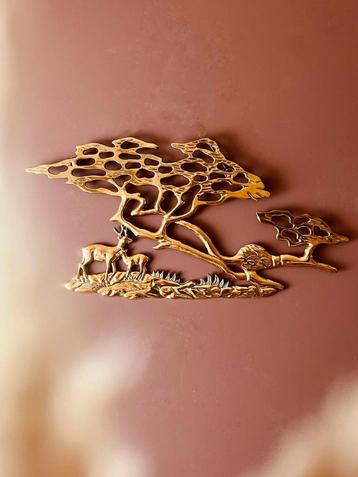 UNIEKE MESSING WANDPLAAT HERTEN beschikbaar voor biedingen