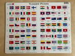 Larsen puzzel vlaggen, Ophalen of Verzenden, Zo goed als nieuw, Puzzelen