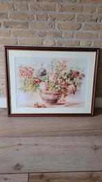Mooi schilderij bloemenvaas, Antiek en Kunst, Ophalen