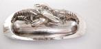 Franco Lapini King Size Lobsters Dish Silver Plate, circa 19, Ophalen of Verzenden