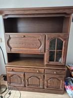 Houten Buffetkast / Wandkast, Ophalen, Gebruikt, Eikenhout, Met deur(en)