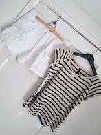 2delig set 10days shirt & bijpassend broekje L42 NW120,-, Verzenden, Wit, Maat 42/44 (L), 10days