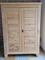 Massief Houten Computer kast met Schuifdeuren en uittreklade, Ophalen, Gebruikt, 50 tot 75 cm, 100 tot 150 cm