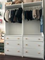 Ikea kinderkledingkast wit met zara home deurknoppen, Ophalen, Gebruikt, 200 cm of meer, 50 tot 100 cm