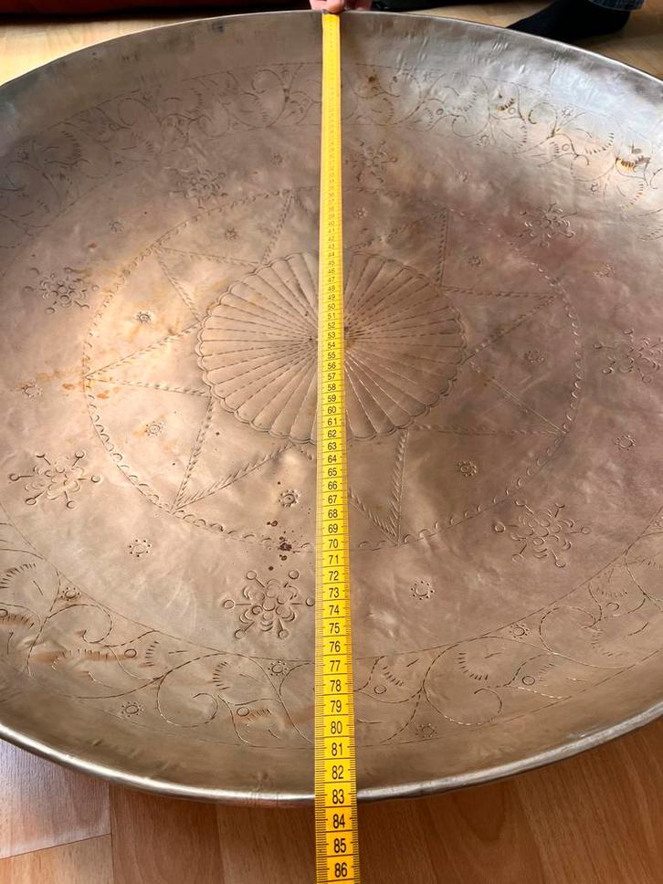 Oosterse Schaal - 86cm Diameter, Antiek en Kunst, Antiek | Schalen, Ophalen