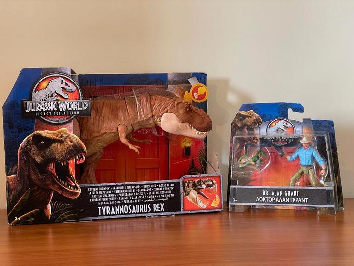 Jurassic Park Dr. Alan Grant + T-Rex (The Legacy Collection), Kinderen en Baby's, Speelgoed | Actiefiguren, Nieuw, Ophalen of Verzenden