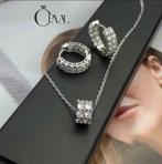 Zilver kitten en oorbellen 925, Ophalen of Verzenden, Nieuw, Zilver, Zilver