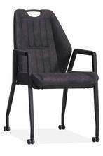 Twee Eetkamer stoelen antraciet, Huis en Inrichting, Stoelen, Ophalen, Nieuw, Grijs, Twee