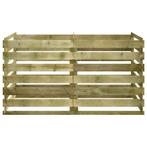 Compostbak vierkant 180x90x90cm hout compost GRATIS BEZORGD, Ophalen of Verzenden, Tuinaarde