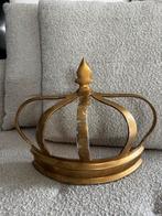 Goud kleurige wand kroon, Minder dan 50 cm, Gebruikt, Rond, Ophalen of Verzenden