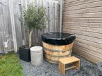 Houten kuip | IJsbaden | hottub | wijnvaten |, Ophalen of Verzenden, Zo goed als nieuw, Afdekzeil