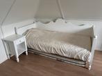 Witte meidenledikant van Bopita incl nachtkastje, Ophalen, Gebruikt, 180 cm of meer, 85 tot 100 cm