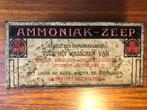 Antiek  blik van AMMONIAK-ZEEP ,,  Het  Klaverblad ,, 1910 ., Ophalen of Verzenden, Gebruikt, Overige, Overige merken