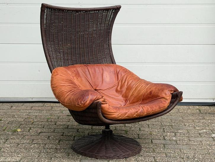 Montis Wielewaal draaifauteuil Jaren 70 Vintage Design, Huis en Inrichting, Fauteuils, Gebruikt, 50 tot 75 cm, 75 tot 100 cm, Ophalen