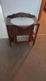 Mooie theekastje donker eiken prijs € 75.00, Ophalen of Verzenden