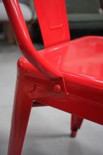 Partij hippe eetkamerstoelen rood Tolix horeca metaal, Huis en Inrichting, Stoelen, Ophalen, Nieuw, Metaal, Vijf, Zes of meer stoelen