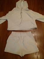 Vlot jogging set korte broek met hoody mt 40, Kleding | Dames, Ophalen of Verzenden, Zo goed als nieuw, Maat 38/40 (M), Beige
