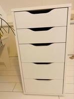 IKEA ALEX Ladeblok met lades, wit, 36x70 cm, Huis en Inrichting, Kasten | Ladekasten, Ophalen, Gebruikt, Minder dan 50 cm, Minder dan 100 cm