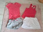 4 delige tennis outfit maat 128 134, Gebruikt, Meisje, Sport- of Zwemkleding, Ophalen of Verzenden