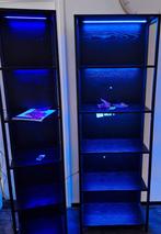 Nieuwe Zwarte Boekenkast, woonkamer kast met Led, Huis en Inrichting, Kasten | Wandmeubels, Met plank(en), Nieuw, Ophalen of Verzenden