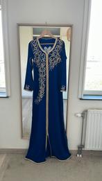 Koningsblauw Marokkaanse jurk kaftan xs, s en m, Blauw, Ophalen of Verzenden, Zo goed als nieuw