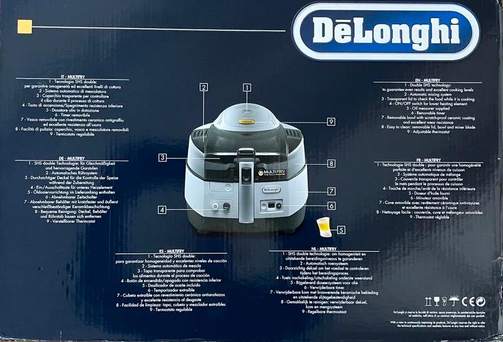 De’Longhi EXTRA FH1363, Witgoed en Apparatuur, Frituurpannen, Gebruikt, 4 liter of meer, Ophalen