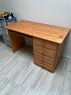 Houten Bureau met 4 Lades, Ophalen, Gebruikt, Bureau