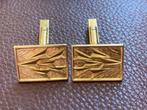 WD-023 14 karaat gouden manchetknopen Fokker 50 jaar, Ophalen of Verzenden, Goud, Manchetknopen
