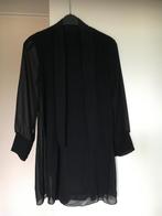 tuniek blouse maat M/L gevoerd zwart tule geplooid L mouw, Kleding | Dames, Blouses en Tunieken, Ophalen of Verzenden, Zo goed als nieuw