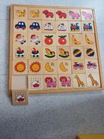 houten puzzel  'leg dezelfde bij elkaar' in houten frame.5eu, Ophalen of Verzenden, Gebruikt