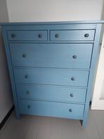 Hemnes ladenkast 6 lades blauw, Huis en Inrichting, Kasten | Boekenkasten, 25 tot 50 cm, 100 tot 150 cm, 100 tot 150 cm, Gebruikt