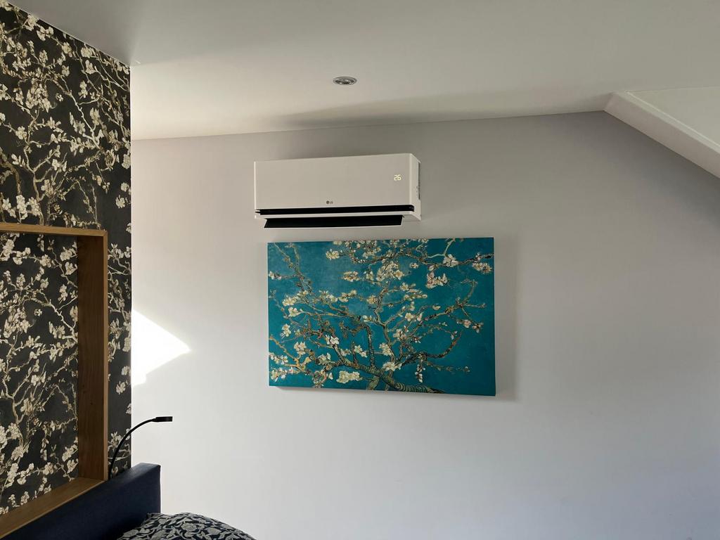 Canvas van gogh bloesem blauw/turquooise, Ophalen