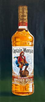 Handgeschilderde Captain Morgan rum fles, Ophalen, Nieuw
