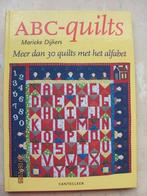 NIEUWSTAAT Boek ABC-QUILTS Marieke DIJKERS patchwork 1998, Ophalen of Verzenden, Borduren en Naaien, Marieke Dijkers, Zo goed als nieuw