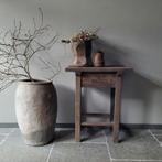 Sidetable bijzettafel landelijk sober stoer driftwood nieuw, Huis en Inrichting, Woonaccessoires | Zuilen en Pilaren, Ophalen of Verzenden