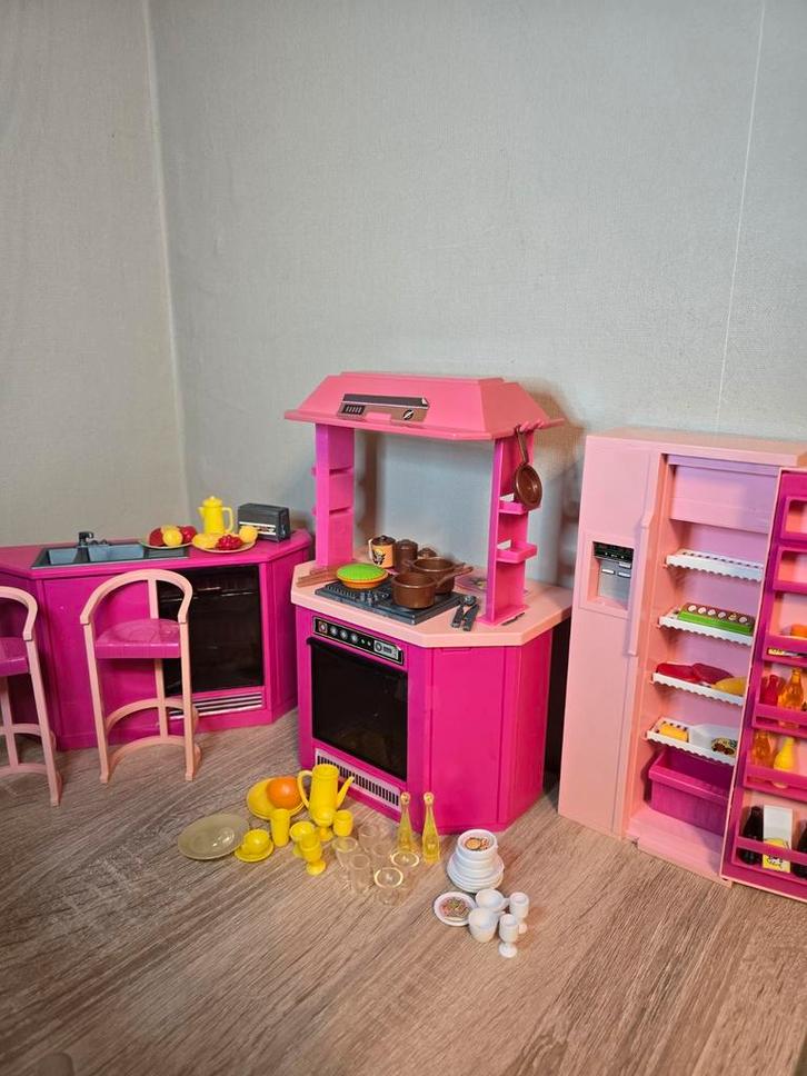 Barbie Vintage Kitchen playset Mattel, Verzamelen, Poppen, Gebruikt, Pop, Ophalen of Verzenden