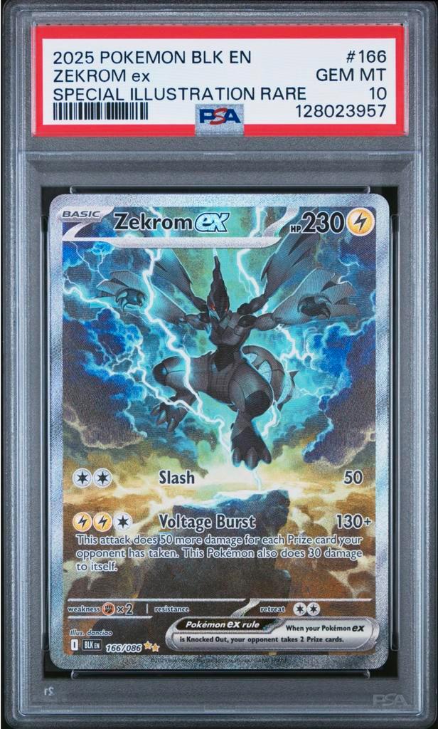 Zekrom 166 PSA 10, Hobby en Vrije tijd, Verzamelkaartspellen | Pokémon, Zo goed als nieuw, Ophalen of Verzenden