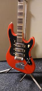 Vintage Hofner gitaar - Rode Solid Body, Ophalen of Verzenden, Gebruikt, Solid body, Overige merken
