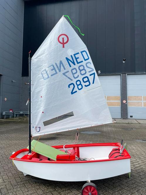 Carter Optimist voor beginnende wedstrijd zeiler, Watersport en Boten, Zeilen en Zeiltoebehoren, Gebruikt, Minder dan 15 m², Ophalen of Verzenden