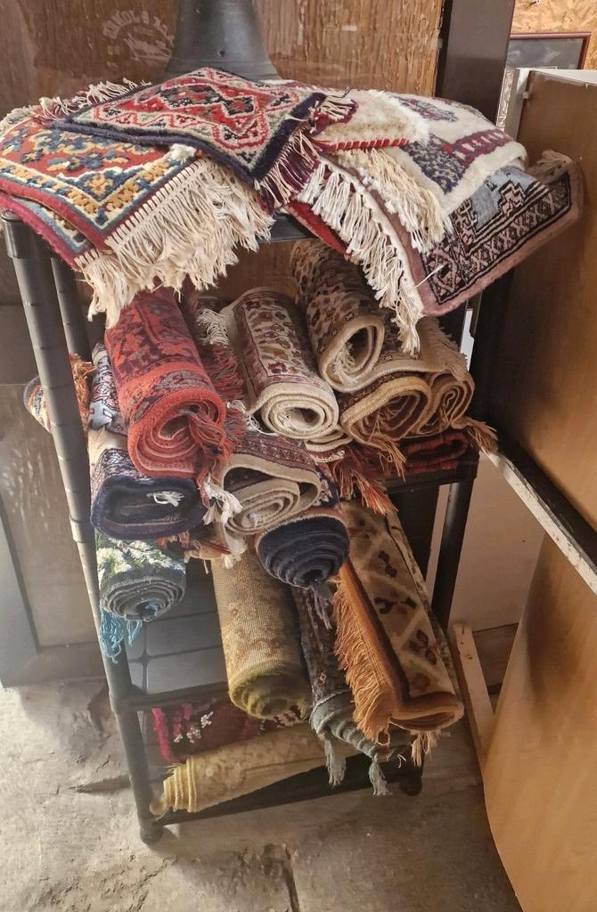 Hele partij vintage Perzische tafelkleden stamtafel mancave, Huis en Inrichting, Tafelkleden, Zo goed als nieuw, Rechthoek, Ophalen