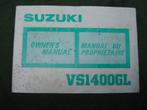 Suzuki VS1400GL 1987 motorcycle owner's manual  VS1400 GL, Motoren, Handleidingen en Instructieboekjes, Ophalen of Verzenden, Suzuki