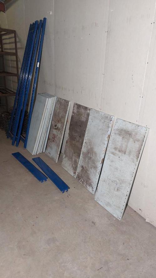 Stalen ijzeren legbordstelling stellingkast, Huis en Inrichting, Kasten | Roldeurkasten en Archiefkasten, Gebruikt, 200 cm of meer