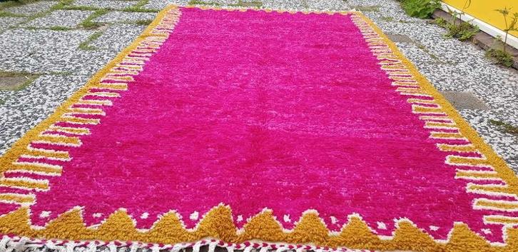 Handgeknoopt Berber kleed wol, Huis en Inrichting, Stoffering | Tapijten en Kleden, Zo goed als nieuw, 150 tot 200 cm, 200 cm of meer