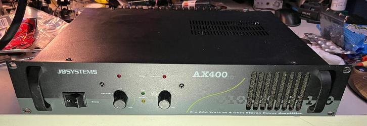 Nette JB Systems AX400 versterker, Audio, Tv en Foto, Versterkers en Receivers, Zo goed als nieuw, Stereo, 120 watt of meer, Overige merken