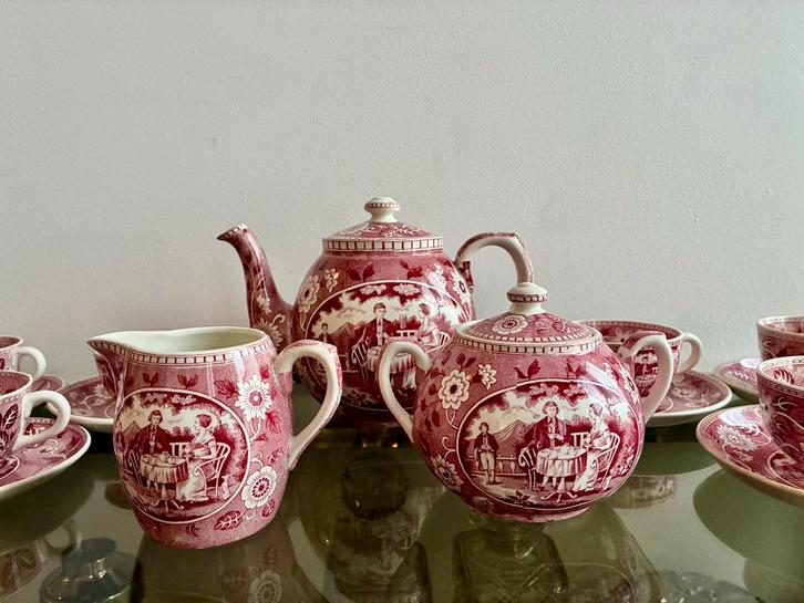 Compleet “Tea Drinker” Koffie/Thee Servies, Antiek en Kunst, Antiek | Servies compleet, Ophalen