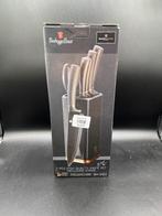 Berlinger Haus 7-delig messenset - zwart/rosegold, Huis en Inrichting, Dtrendingshop@gmail.com, Nieuw, Berlingerhaus, Verzenden