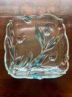 Walther Glass vintage schaal met tulpen, Ophalen of Verzenden