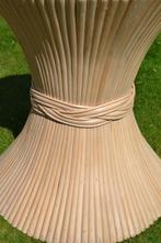 Rotan Bamboe mcGuire korenschoof eethoek tafel 4 stoelen, Huis en Inrichting, Complete eetkamers, Ophalen, N, 4 tot 6 stoelen