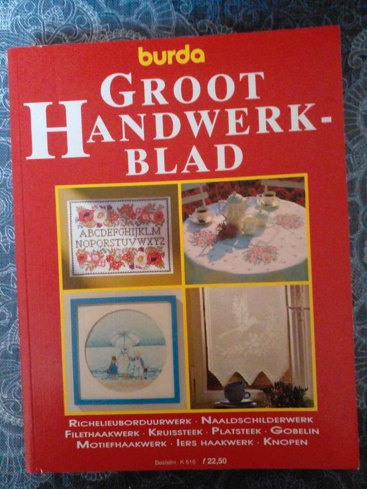 Burda Groot Handwerkblad - Handwerkboek, Boeken, Hobby en Vrije tijd, Ophalen of Verzenden