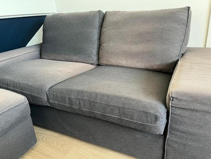 IKEA Kivik 2 personen bank (GRATIS hocker), Huis en Inrichting, Banken | Bankstellen, Gebruikt, Rechte bank, Tweepersoons, 200 tot 250 cm